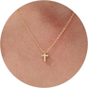 ⚡Necklace for Women 14K Gold Plated Sun Moon Sunlight Interlocking Circle